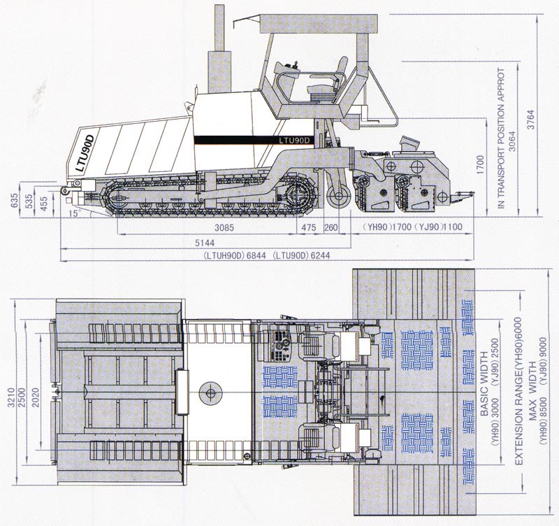 LTU90D/LTUH90D Paver